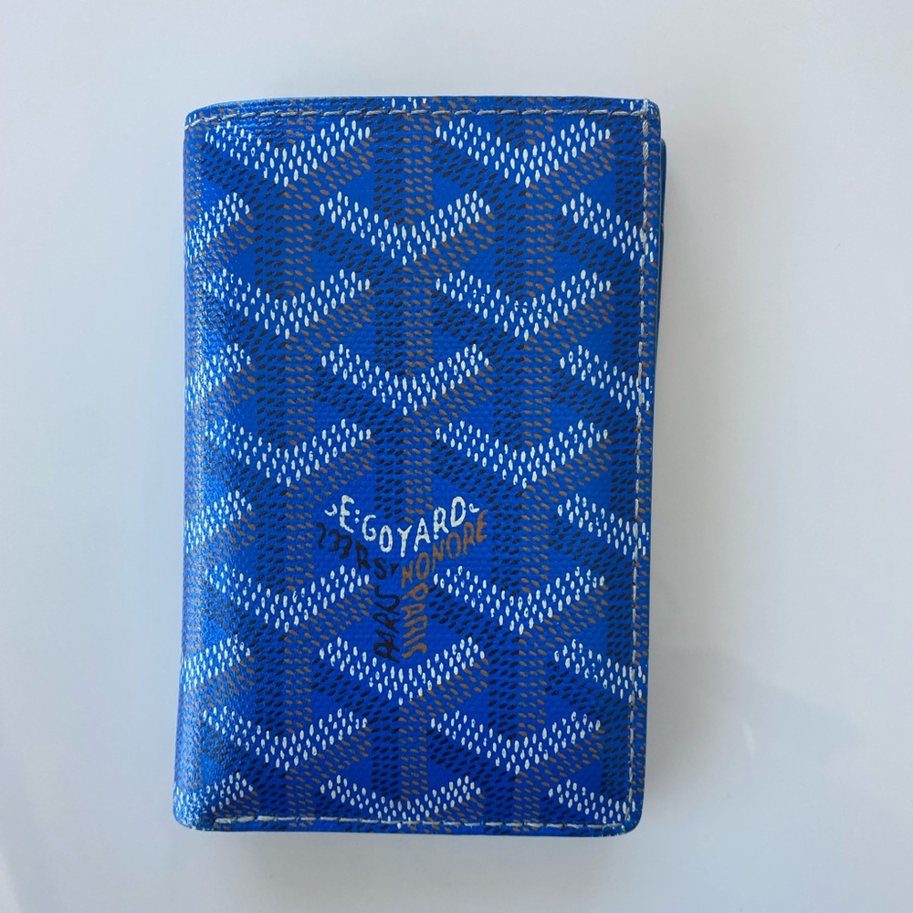 Goyard St. Pierre Blue Wallet